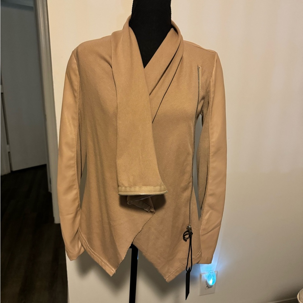 Brand new faux leather jacket